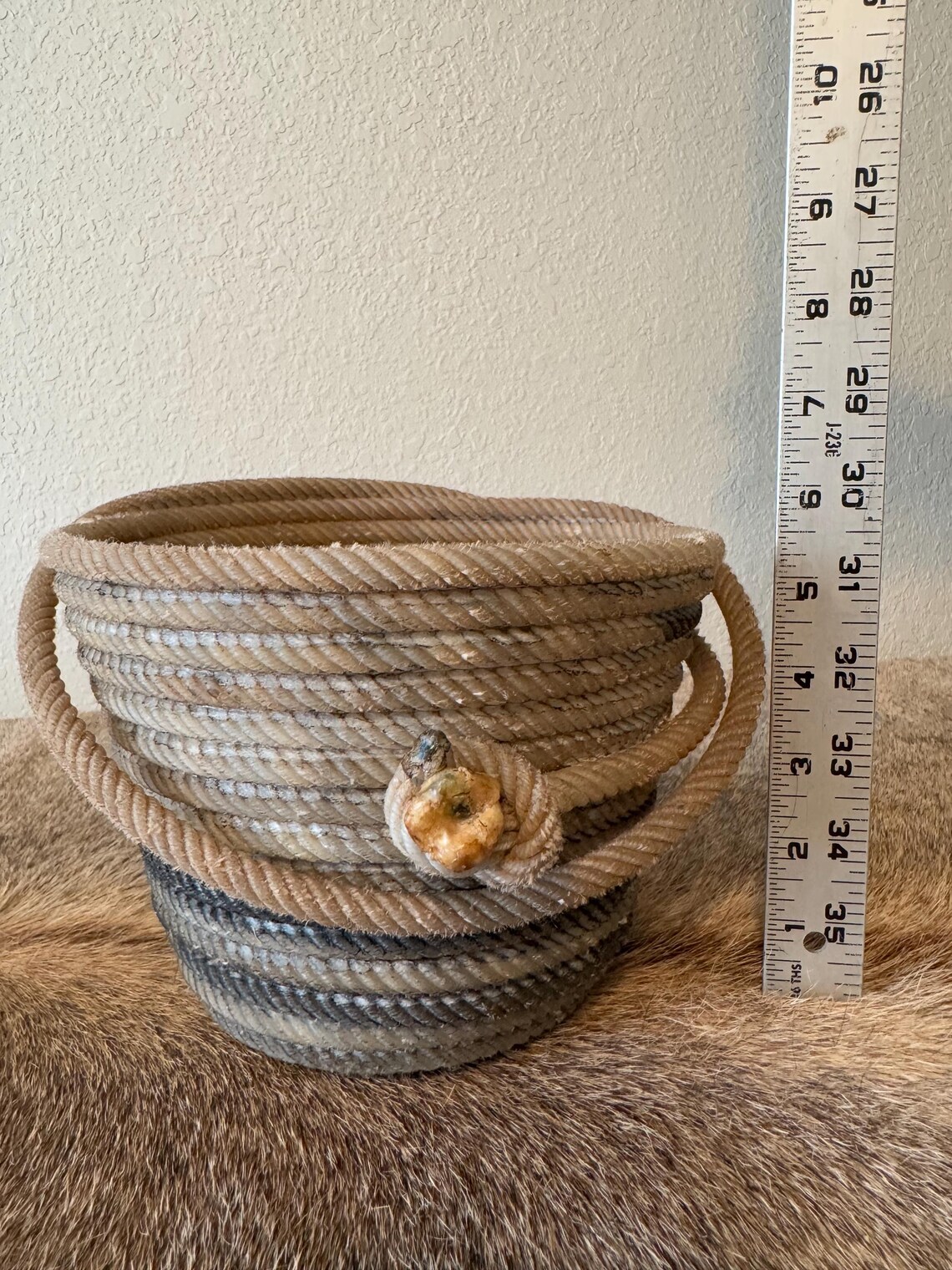 Neutral Lariat Rope Basket/bowel - Etsy