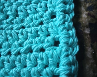 Hand crocheted dish cloth