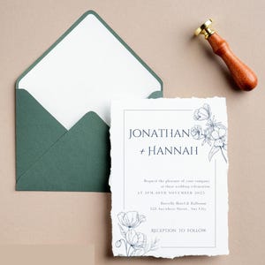Minimalist Wedding Invitation Suite: Modern QR Code RSVP (Editable Canva Template, Digital Download)