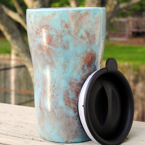 Ceramic Tumbler with a lid