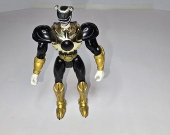 Power Rangers Wild Force Primal Warrior Black Ranger Action Figure Bandai Toy