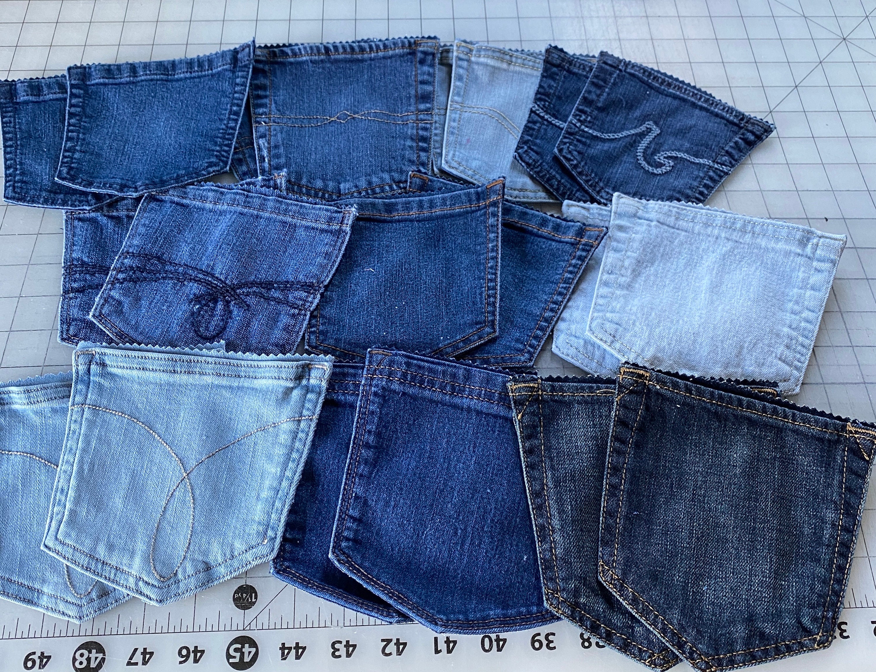 Denim Back Pockets 