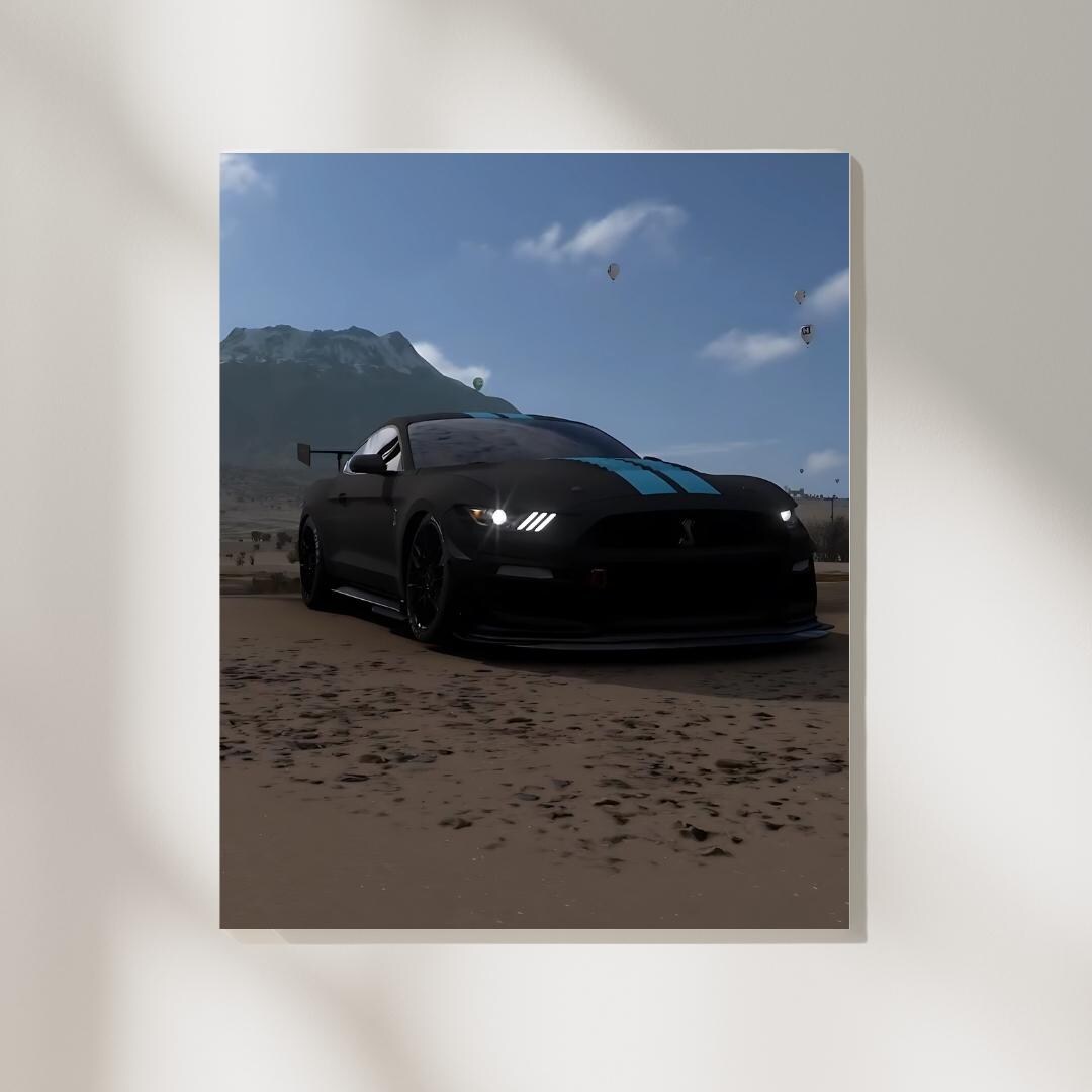 Mustang Shelby GT500 Wall Art | Ford GT500 Poster | Hyper Car Decor ...
