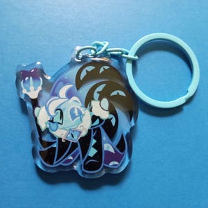 Shadow Milk Cookie Acrylic Keychain (Cookie Run)