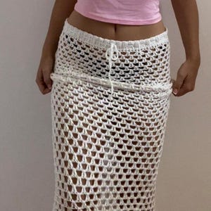 Crochet Dress Pattern – Crochet beach dress Cover Up – Boho Beachwear Skirt– Summer Festival Skirt Tutorial PDF, Crochet Easy Pattern