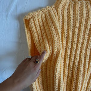Crochet Vest Pattern, Crochet Sweater, Adult Size (PDF Download) image 13