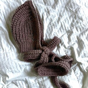 Crochet Bonnet Pattern Winter Hat, Wool Cottagecore Adult Hood Scarf Pattern PDF Download image 6
