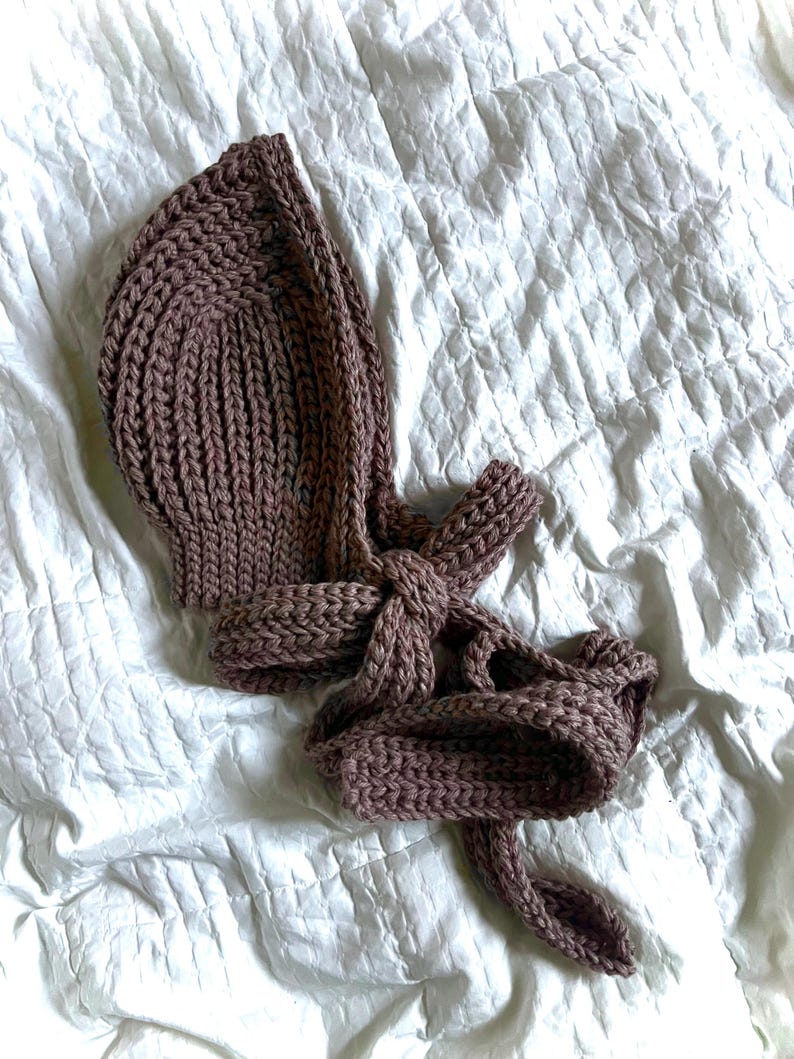 Crochet Bonnet Pattern Winter Hat, Wool Cottagecore Adult Hood Scarf Pattern PDF Download image 6