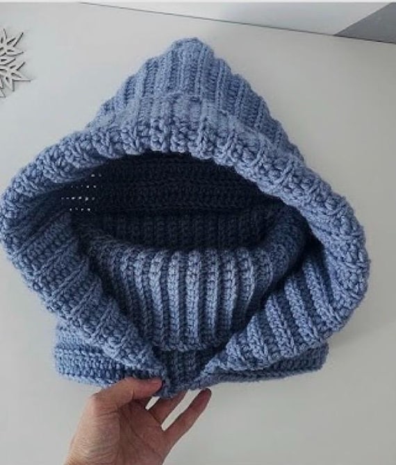 Crochet Balaclava Pattern | Turtleneck Hoodie Pattern | Hooded Cowl Crochet Pattern | Crochet Hooded Neck Cowl EASY Balaclava Hoodie