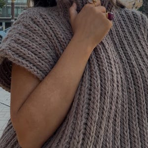 Crochet Vest Pattern, Crochet Sweater, Adult Size (PDF Download) image 2