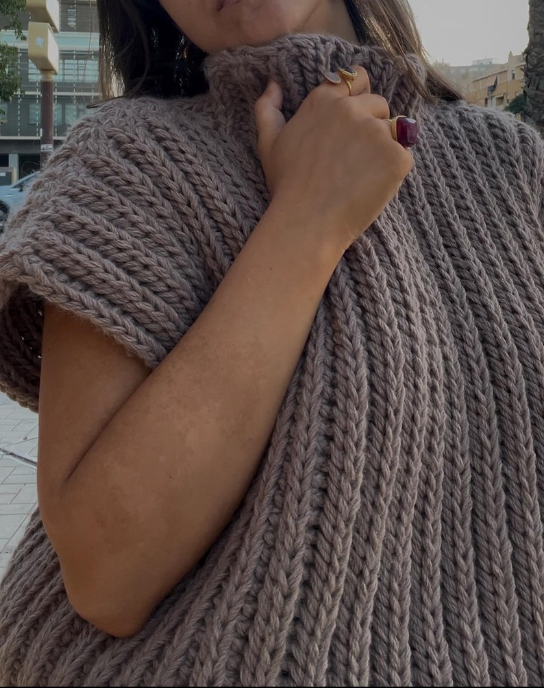 Crochet Vest Pattern, Crochet Sweater, Adult Size (PDF Download) image 2