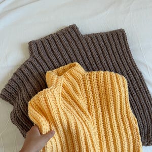 Crochet Vest Pattern, Crochet Sweater, Adult Size (PDF Download) image 4