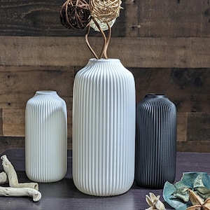Nordic Vase For Flowers - Scandinavian Design - Home & Office Desk Deco - Dried Flowers - 3D Printed