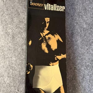 Jockey Vitalizer Total Posture Control Brief Vintage Men’s Underwear Damage image 1