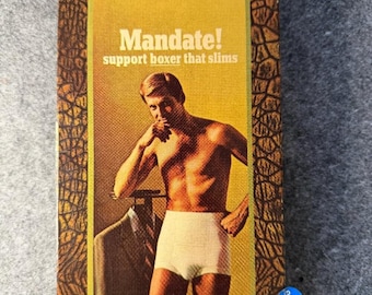 Mandate Support Boxer That Slims Vintage Men’s Underwear White New in Box