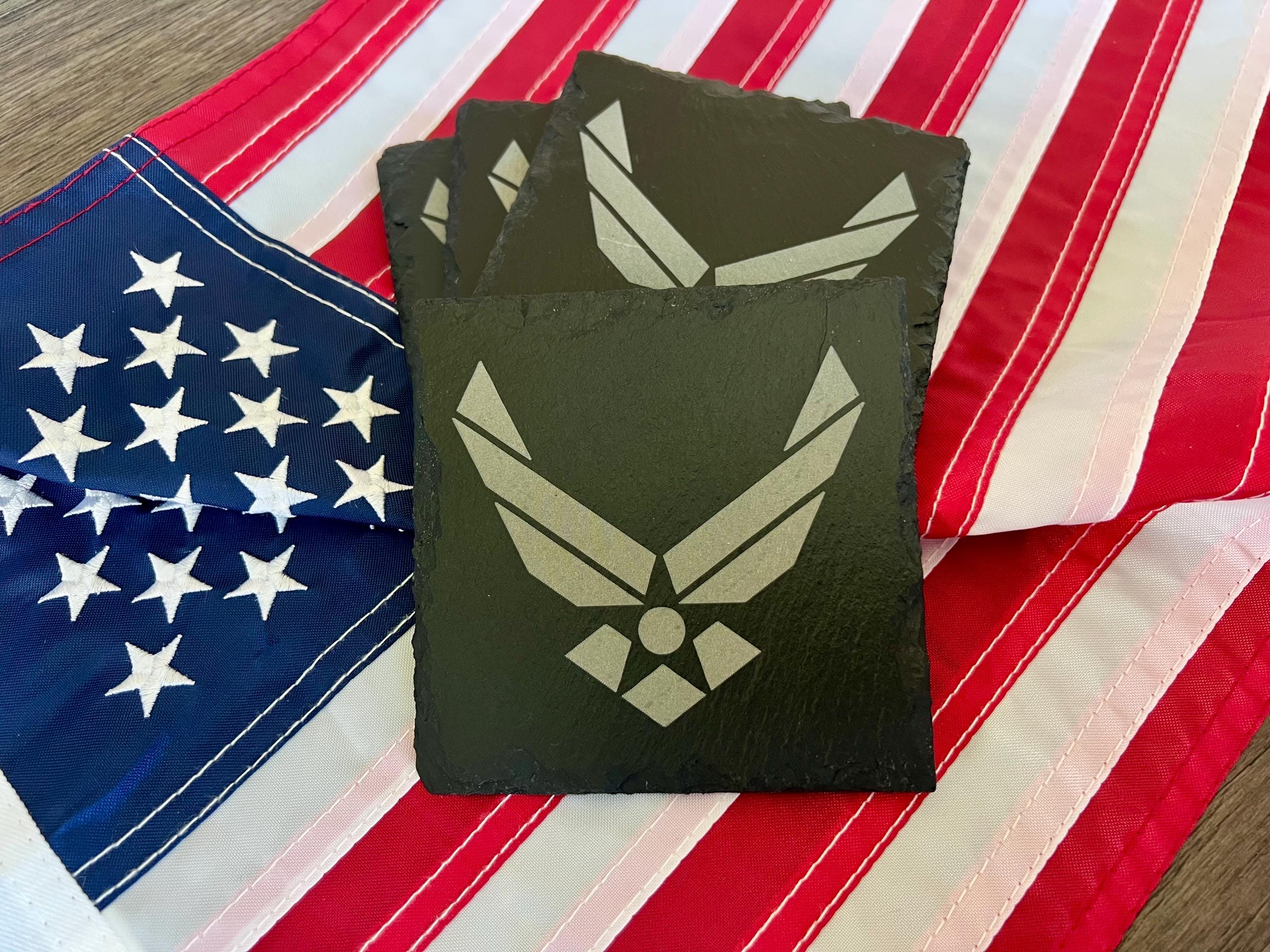 United States Air Force Slate Coasters, Set of 4 - Etsy
