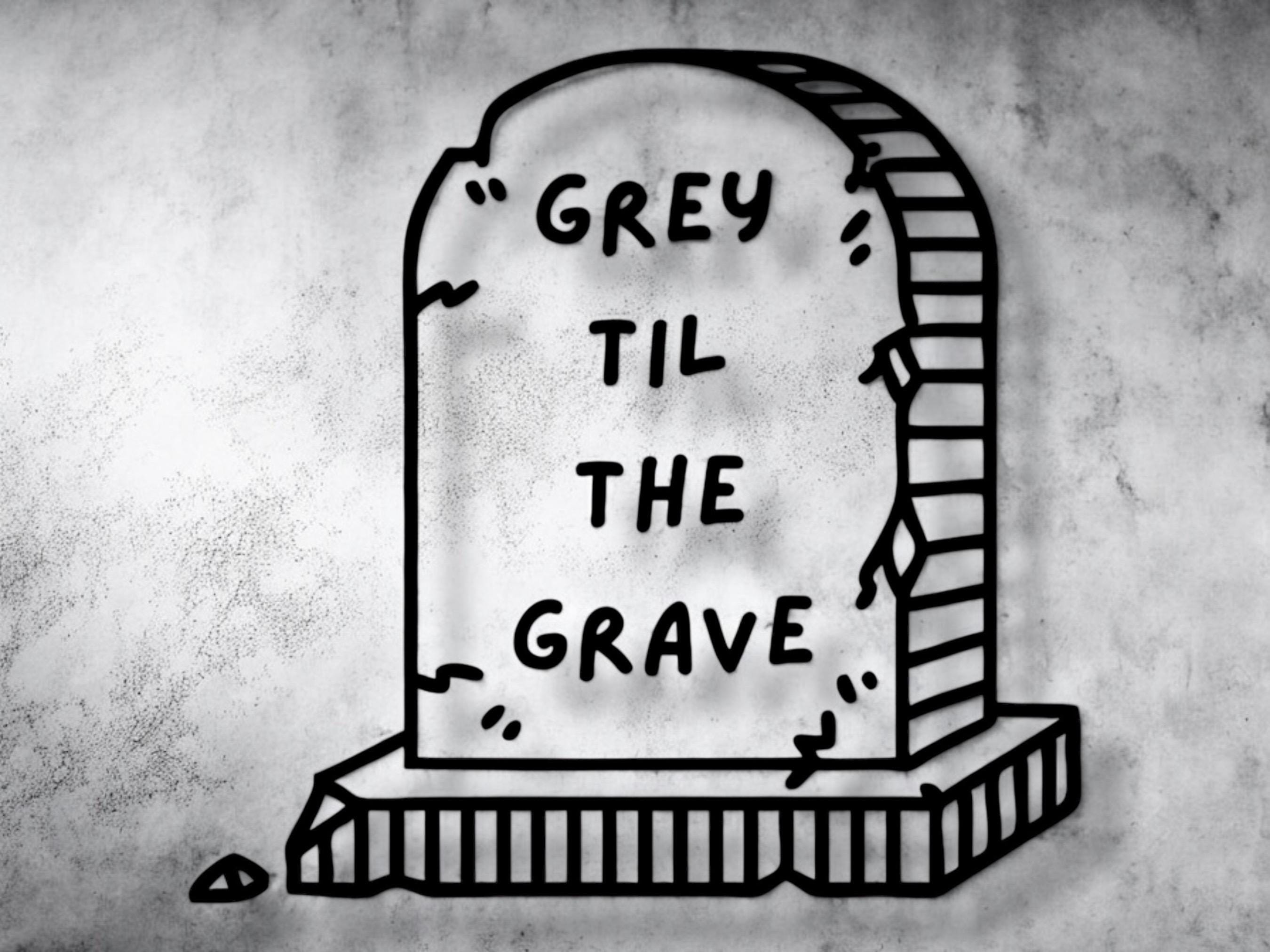 Grey Til the Grave G59 Decal - Etsy