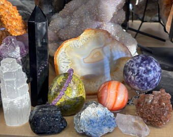 Intuitively Selected Crystal Gift Sets - Metaphysical Kits - Bundles for Peace, Love, Healing, and Protection