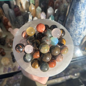 Variety of Mini Crystal and Stone Spheres