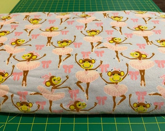 Ballet dancer dance monkey tutu FLANNEL cotton fabric material