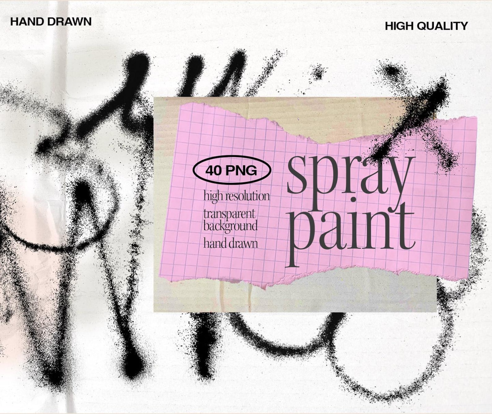 Spray Paint Graffiti PNG - 40 Transparent Grunge Elements, Street Art ...