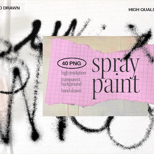 Spray Paint Graffiti PNG - 40 Transparent Grunge Elements, Street Art ...