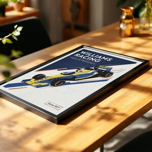 Racing Car Poster – Williams F1 Print - Modern Racing Wall Art image 10