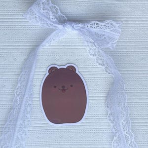 Blob d'ours ! Ours mignon ! Sticker vinyle ours !