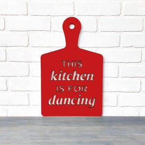 This Kitchen Is For Dancing wood sign kitchen decor, Colorful Kitchen Wall Decoration, In This Kitchen We Dance Foodie Thanksgiving Gift