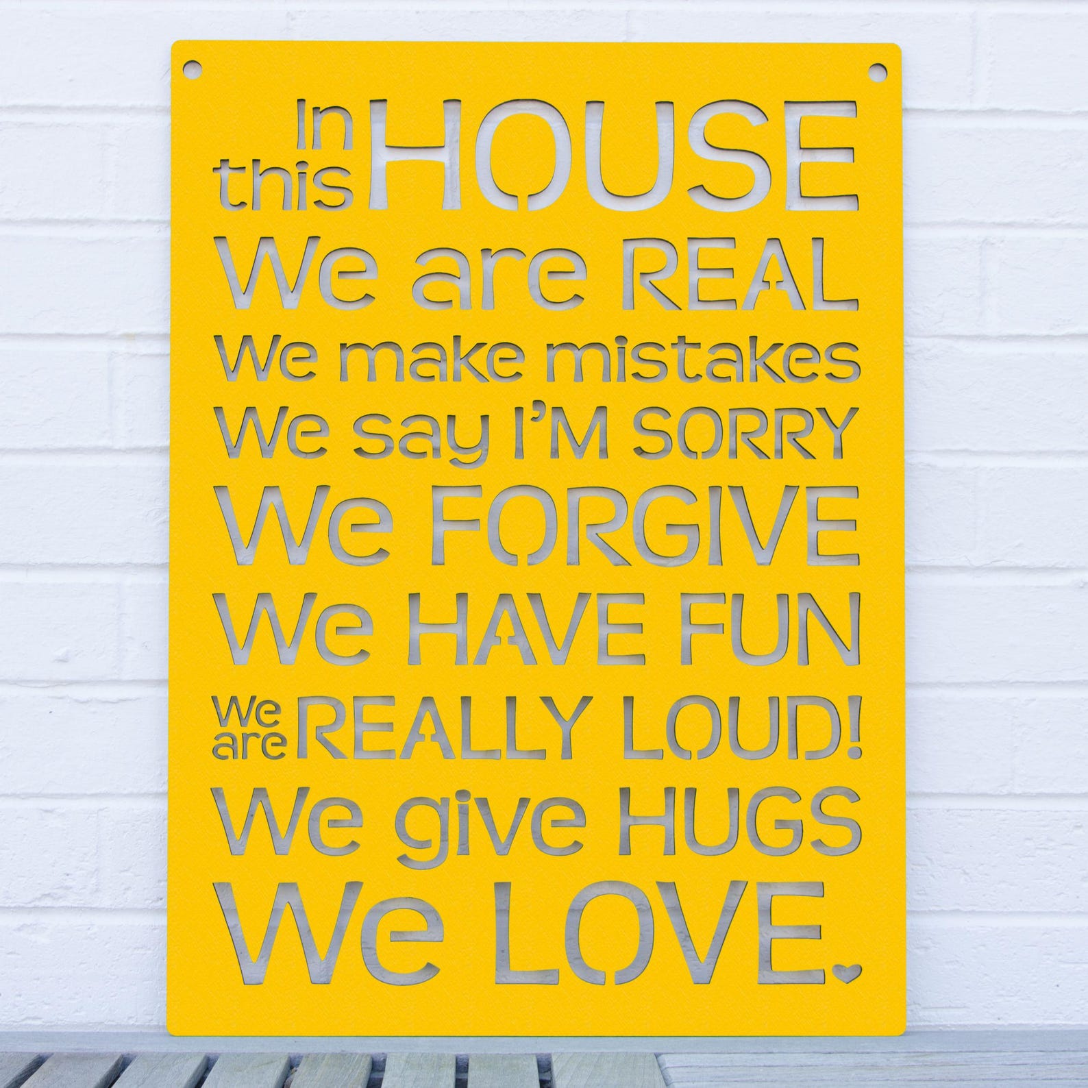 Curated visual reference: House Rules Carved Wood Wall Art Sign Say Sorry Make Photo Inspiration
