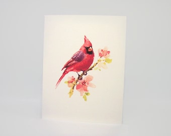 Cardinal note cards Set of six. Blank inside. Printed on quality linen paper