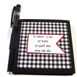 Golf sticky note holder