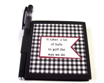 Golf sticky note holder