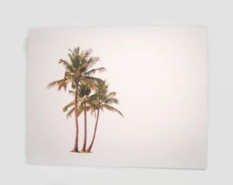 Palm tree blank note cards. Set of six