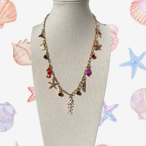 Build Your Own Custom Gold Charm Necklace: Coastal charms, Personalized Vintage Summer Jewelry, Pick Your Charms, Special Gift for Her