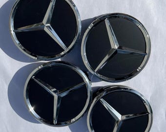 4x Alloy Wheel Centre caps for most Mercedes models Silver/Chrome 75mm – Caps Direct 4x Alloy Wheel Centre caps for most Mercedes models Silver/Chrome 75mm – Caps Direct