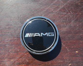 Front Hood Emblem BLACK AMG For Mercedes C-Class 57MM