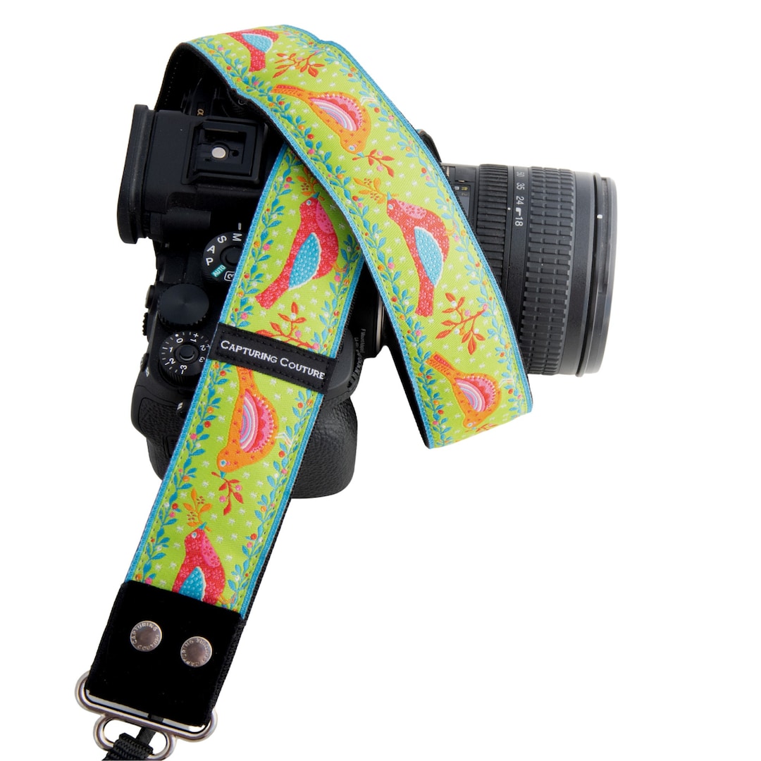 Hummingbird Camera Strap Spring Birds Camera Strap: Dslr/mirrorless, Padded Velvet - Etsy