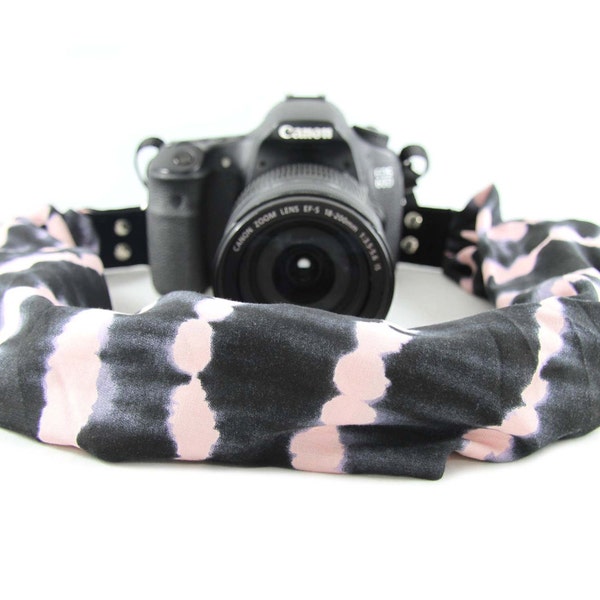 Tie-Dye Pink Scarf Camera Strap