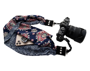 Bluebell Pocket Scarf Camera Strap