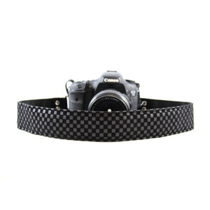 Checkered Camera Strap; Classic Style; Comfortable to wear; DSLR or Mirrorless; 2&quot; Wide