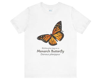 Monarch Butterfly T-Shirt, Unisex Tee, Animal Lover Shirt, Nature Graphic Tee, Science Gift, Short Sleeve Top