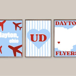 Wydruki ścienne Uniwersytetu Dayton Flyers College