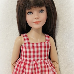 Red and White Gingham Dress and Socks for the Tonner Anne Fitzpatrick