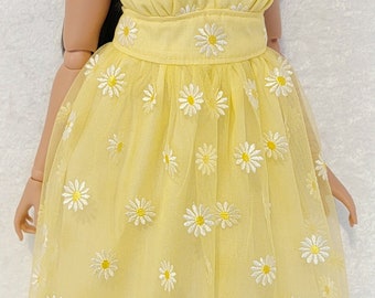 Sunshine and Daisies embroidered lace halter style dress for the new Smart Doll Pear Body.