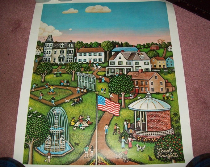 Americana Art Print Poster from a Jacob Knight Painting Etsy