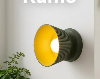 Kumo Japandi Wireless Wall Lamp, Rechargeable Light (Remote Included)