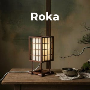 Limitowana edycja z dodatkiem drewna – lampa Roka 3D – nowoczesna lampa w stylu japońskiej architektury