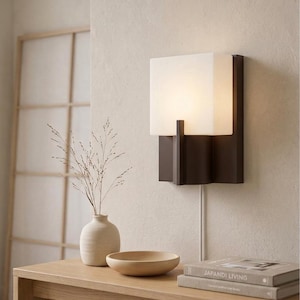 Glacia vägglampa med 3D-motiv - Modern minimalistisk skulptural lampa (med eller utan kabel)