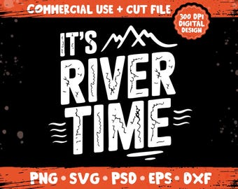 Det är tid för floden png svg, design för social klubb med flodliv, trendigt sommarvattenkul-temapaket png